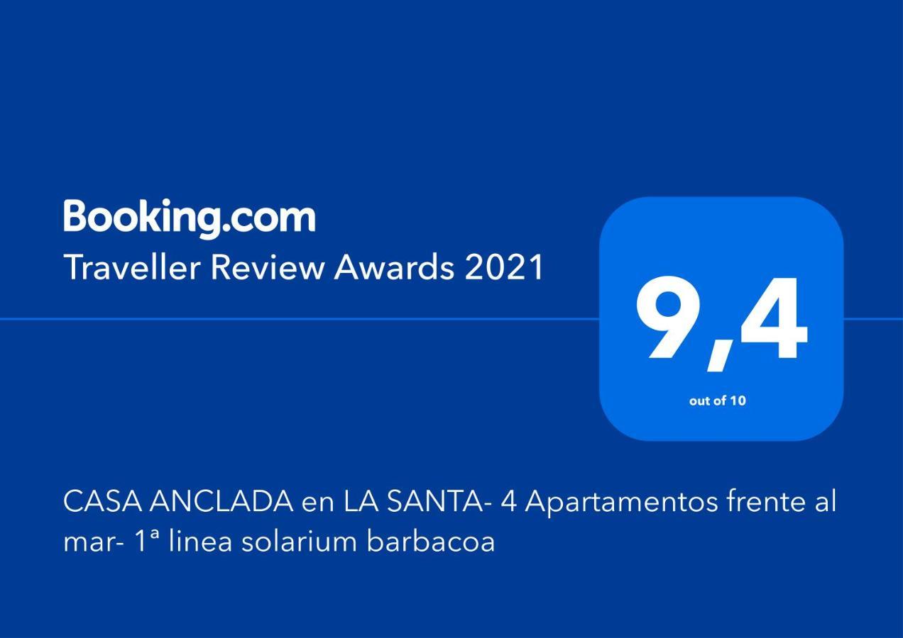 Casa Anclada En La Santa- 4 Apartamentos Frente Al Mar- 1ª Linea Solarium Barbacoa المظهر الخارجي الصورة